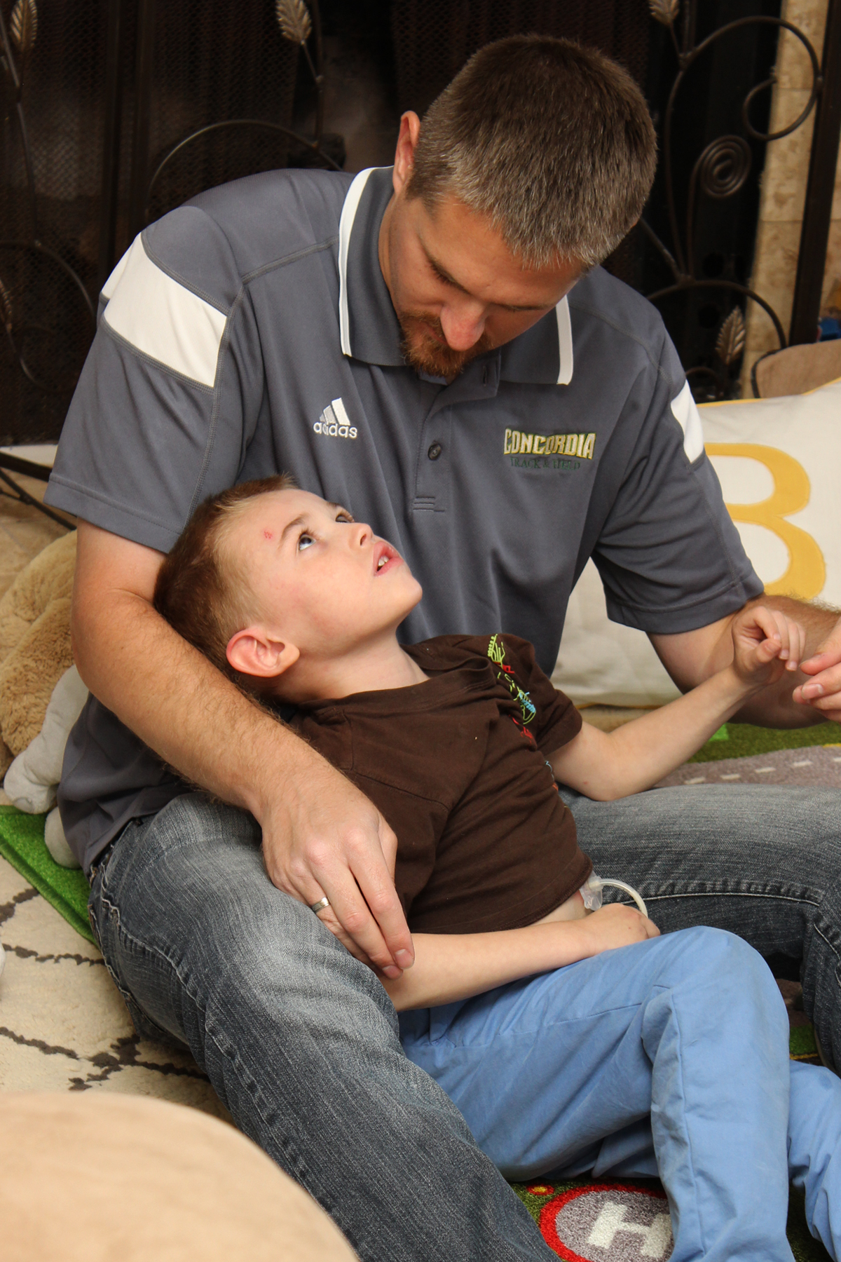 photo of daddy and Titus for blog